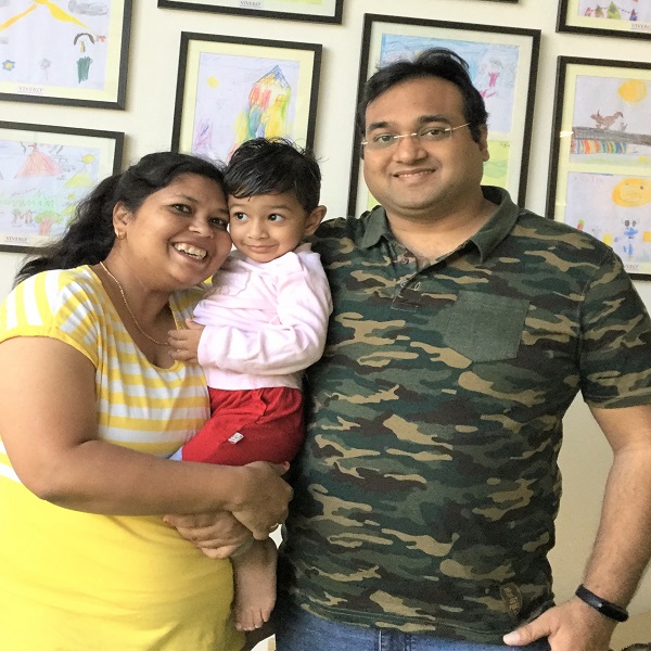 Arsh with his Parents - GTP